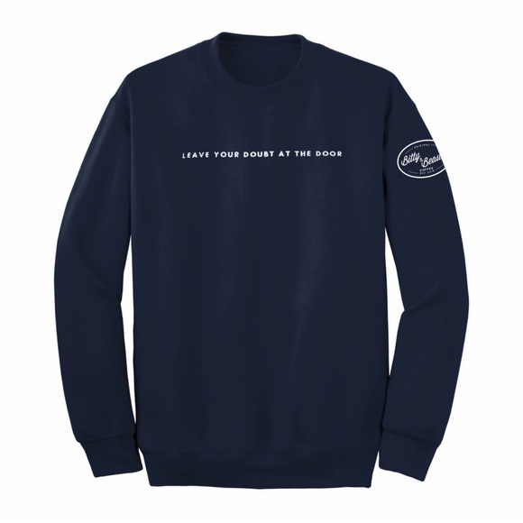 Bitty & Beau Tops - Bitty & Beau’s Coffee Leave Your Doubt At The Door Crewneck Size Medium